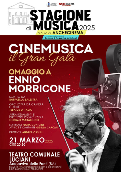 Cinemusica  Il Gran Gala' | Omaggio a Ennio Morricone