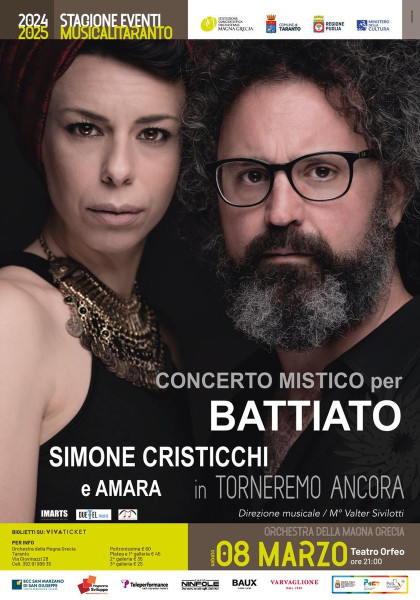 SIMONE CRISTICCHI - AMARA Torneremo Ancora - Concerto Mistico per Franco Battiato