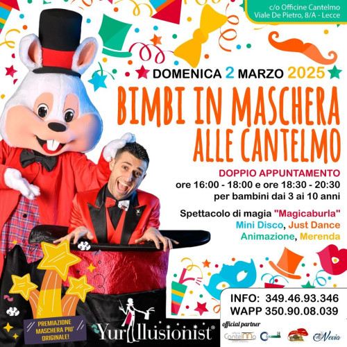 Bimbi in maschera alle Cantelmo 2025