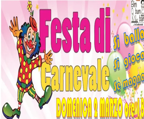 FESTA DI CARNEVALE  a BimBumBam