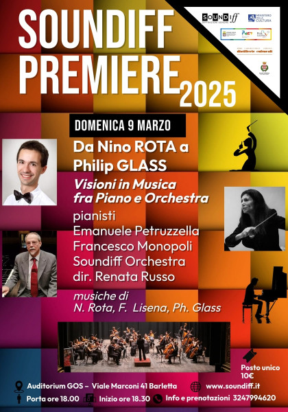 Da Nino Rota a Philip Glass: un viaggio tra le emozioni della grande musica per la rassegna Soundiff Premiere 2025