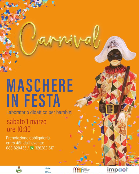 Maschere in festa - laboratorio didattico per bambini