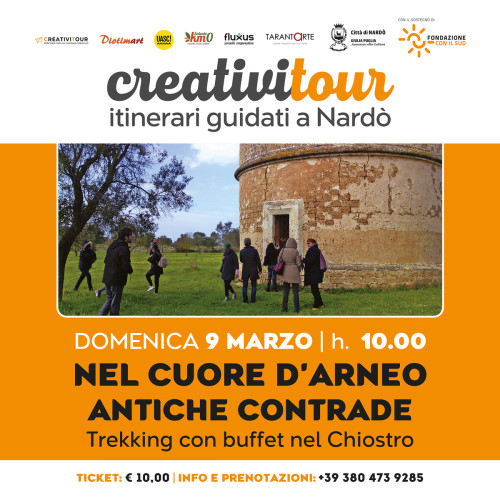 Trekking tra antiche contrade e degustazione nel chiostro