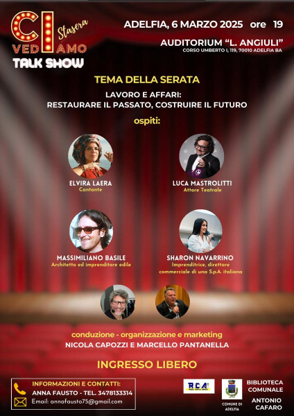 Ci Vediamo Stasera - Talk Show ad Adelfia: Lavoro e Affari tra Passato e Futuro