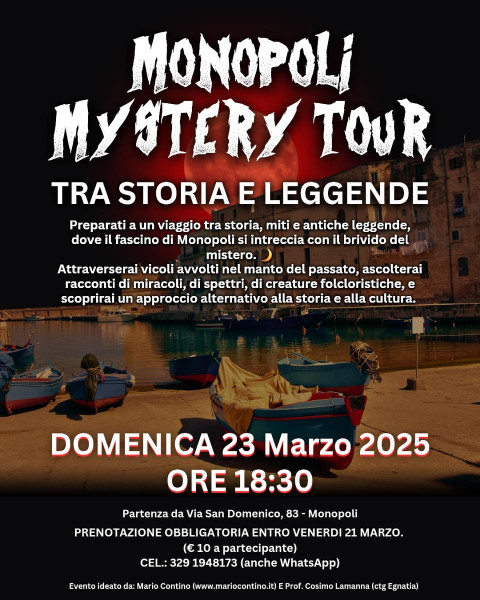 MONOPOLI MYSTERY TOUR (Tra Storia E Leggende)