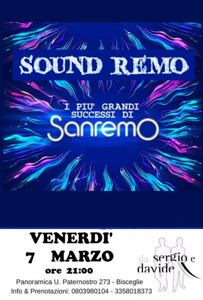 TUTTI CANTANO SANREMO live con i "SOUND REMO"