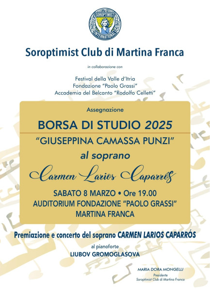 Borsa di studio Soroptimist 2025