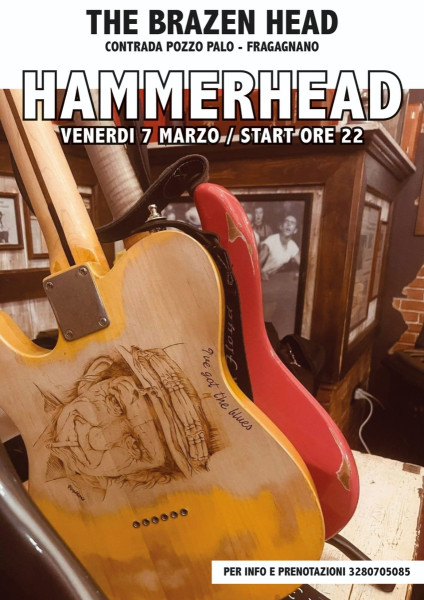 IL ROCK DEGLI HAMMERHEAD AL BRAZEN HEAD DI FRAGAGNANO