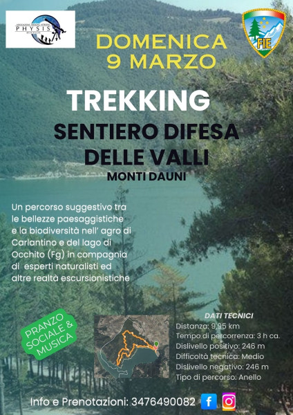 Trekking Sentiero Difesa delle Valli  - Monti Dauni