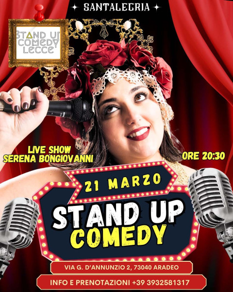 Serena Bongiovanni in Madama Culass -  stand up comedy show al Santalegria