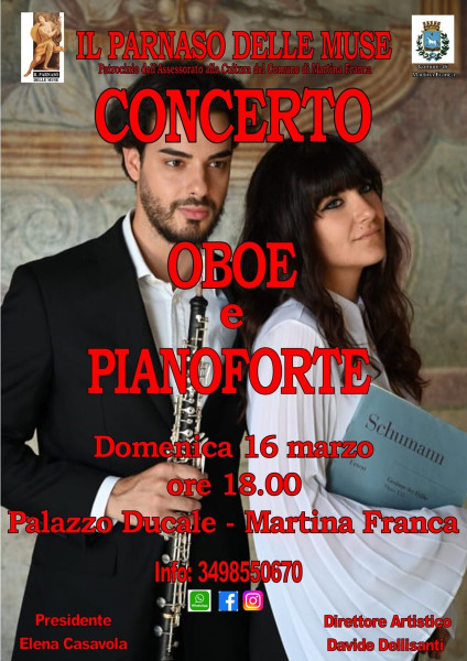 Concerto di Oboe e Pianoforte "Mozart e altri capolavori"