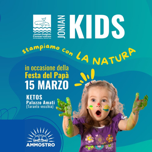 Stampiamo con la natura: il laboratorio di Jonian Kids dedicato ai bambini e ai papà.