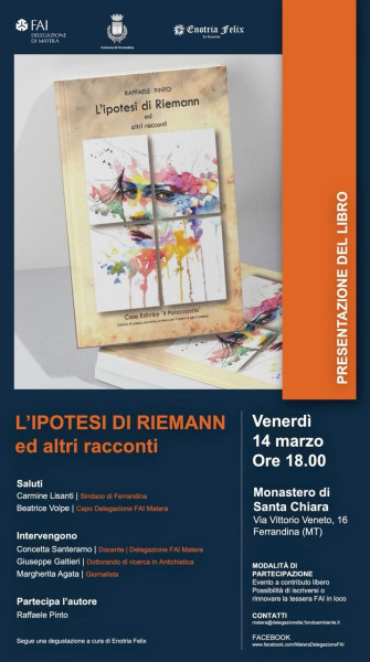 Ferrandina, presentazione libro Raffaele Pinto