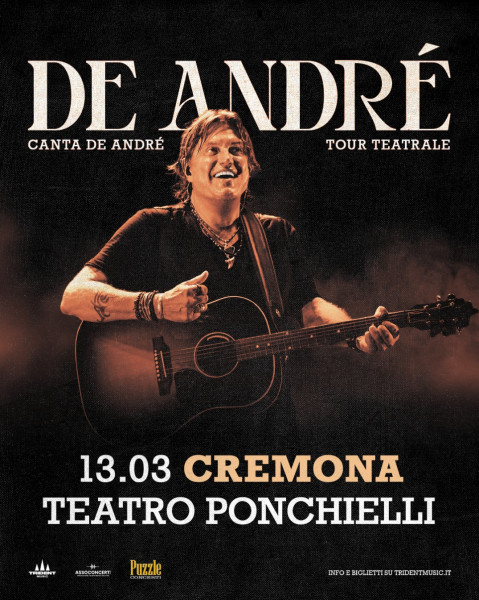Cristiano de Andre' Canta de Andre' al Teatro Ponchielli