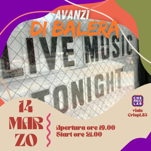 Musica live con gli AVANZI DI BALERA