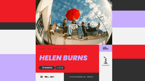 FRIDAY I'M IN ROCK presenta HELEN BURNS