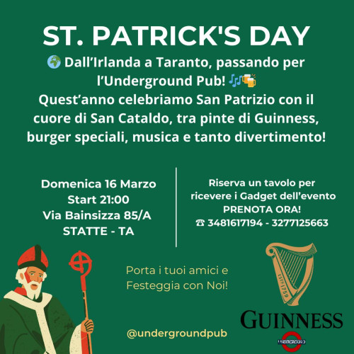 La Festa di San Patrizio - PUB BIRRERIA