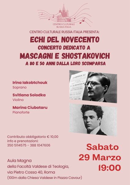 Echi del 900  Shostakovich - Masagni