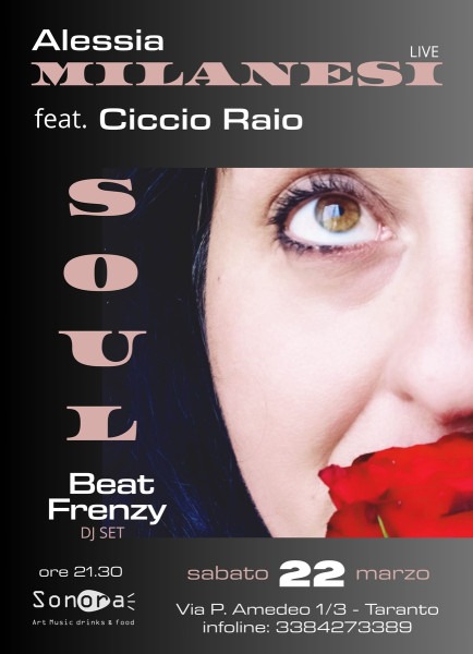 Alessia Milanesi feat. Ciccio Raio (live) + Beat Frenzy (dj set)