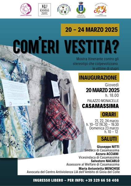 Com'eri vestita? Mostra Installazione