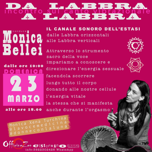 "Da labbra a labbra" incontro sul canto vibrazionale