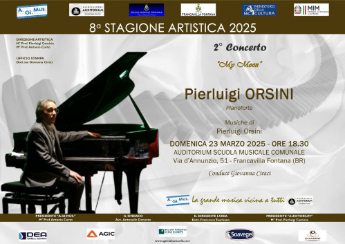 Secondo appuntamento della rassegna AGiMus Francavilla con il concerto di Pierluigi Orsini