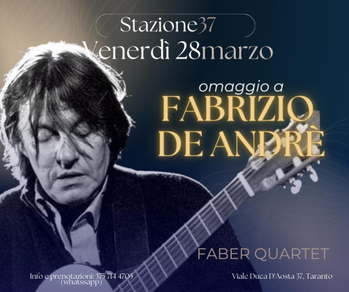 FABER QUARTET - Omaggio a Fabrizio De Andrè