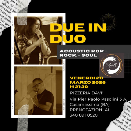 Due in Duo  Acoustic Live