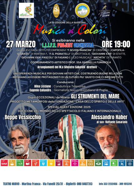 Musica a colori - seconda edizione - con il M° Beppe Vessicchio e Alessandro Haber