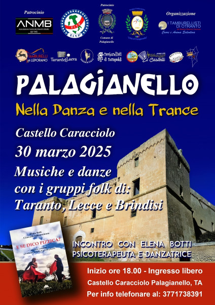 PALAGIANELLO NELLA DANZA E NELLA TRANCE - Presentazione del libro "E se dico pizzica?" di Elena Botti e ronda di pizzica