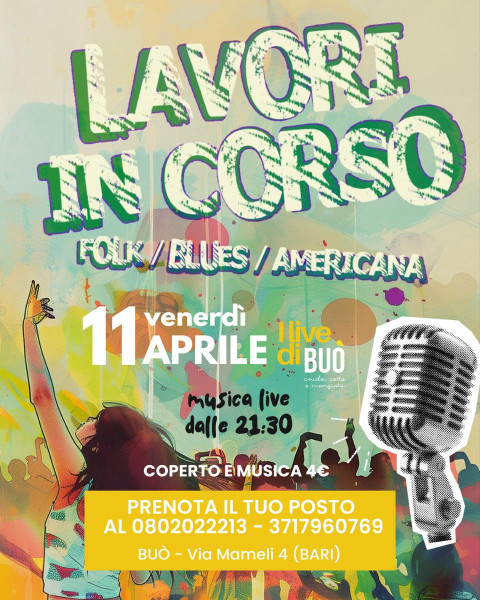 Musica dal vivo dei Lavori in corso da Buò