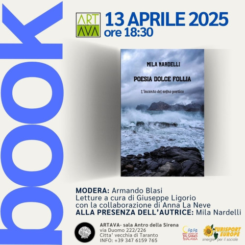 Artava Book , incontro con l'autrice Mila Nardelli-POESIA DOLCE FOLLIA