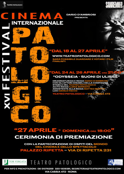XVI FESTIVAL INTERNAZIONALE DEL CINEMA PATOLOGICO: i disabili psichici sceglieranno e premieranno i film più belli in concorso