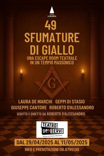 49 SFUMATURE DI GIALLO, una vera esperienza di escape room a teatro