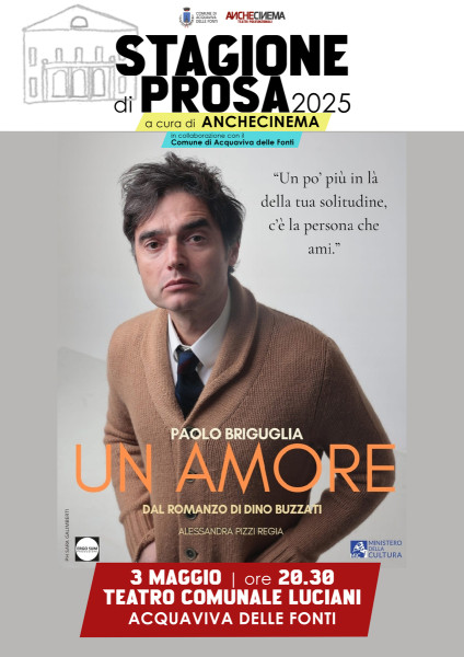 Un amore | con Paolo Briguglia dal romanzo di Dino Buzzati