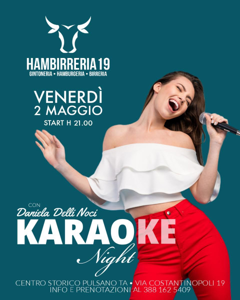 HAMBIRRERIA 19 KARAOKE NIGHT con Daniela Delli Noci
