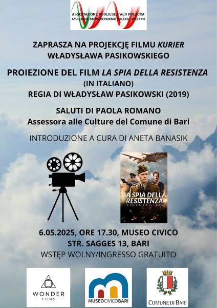 Proiezione del Film "LA SPIA DELLA RESISTENZA" (in Italiano)