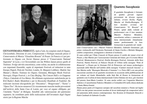 Concerto D'Organo e Quartetto di Sassofoni