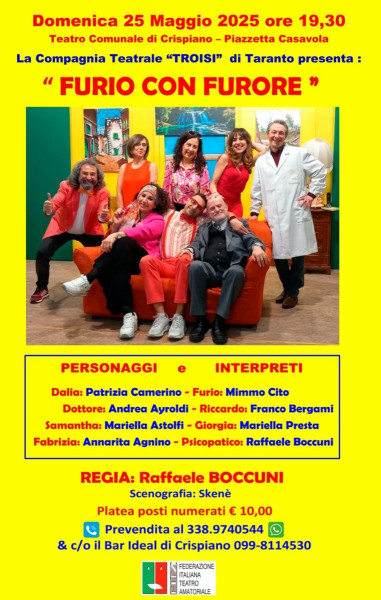 Commedia comica: "FURIO CON FURORE"