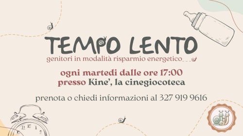 Tempo Lento | Genitori in modalità risparmio energetico [incontri gratuiti]