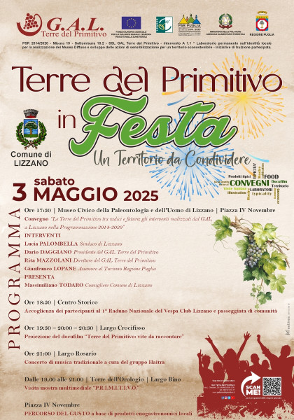 Terre del Primitivo in Festa, un Territorio da condividere a Lizzano