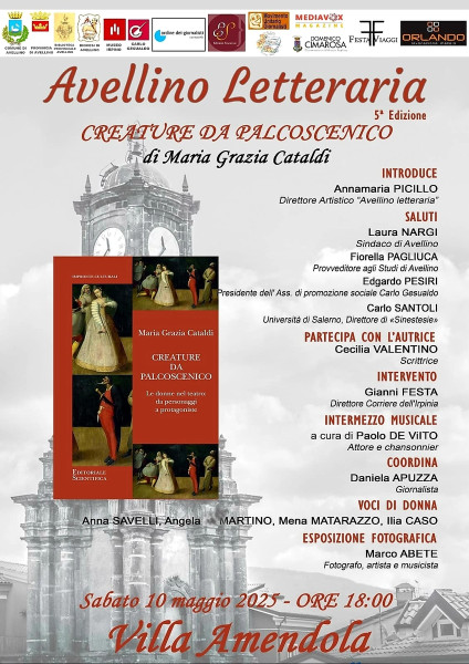 Creature da palcoscenico di Cataldi, inaugura la V° edizione di Avellino Letteraria