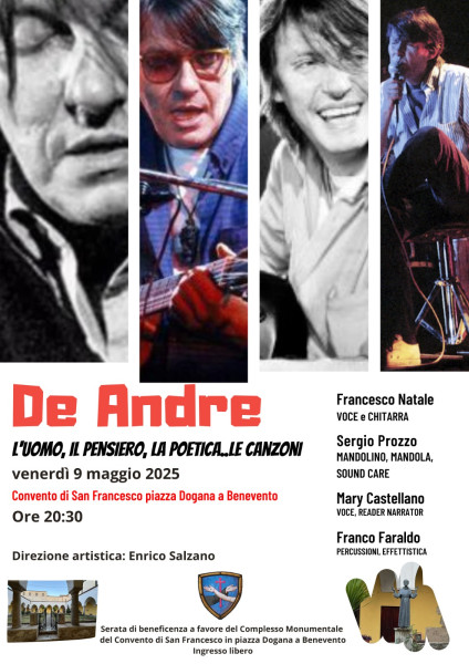 TRIBUTO A FABRIZIO DE ANDRÈ L'UOMO, IL PENSIERO, LA POETICA .LE CANZONI