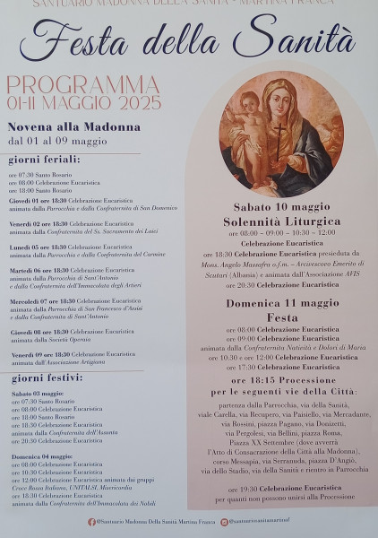Festa e processione della Madonna della Sanità