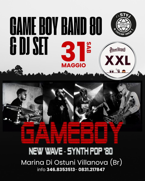 GAME BOY BAND '80 + DJ SET