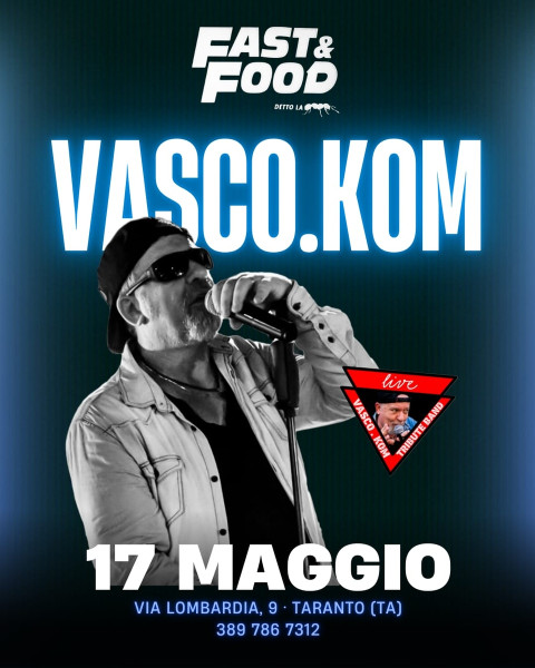 Vasco.Kom live al Fast & Food di Taranto