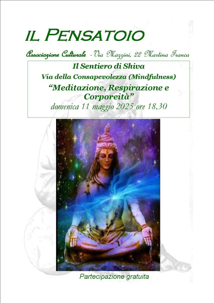 Lezione di meditazione, respirazione consapevole ed ascolto corporeo
