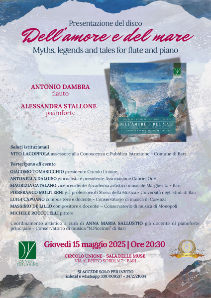 DELL’AMORE E DEL MARE Myths, legends and tales for flute and piano