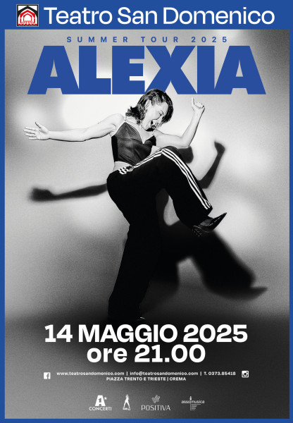 Alexia a Crema -  L’Eurodance queen sarà sul palco del San Domenico il 14 maggio    Ci sono ancora posti disponibili per assistere allo spettacolo