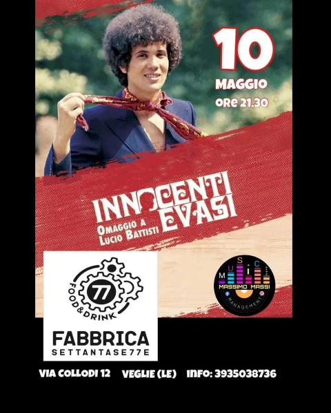 Concerto cover band Lucio Battisti